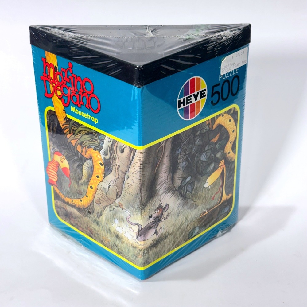 Heye Mousetrap Marino Degano 500 Piece Jigsaw Puzzle Triangular Box 8366 Sealed